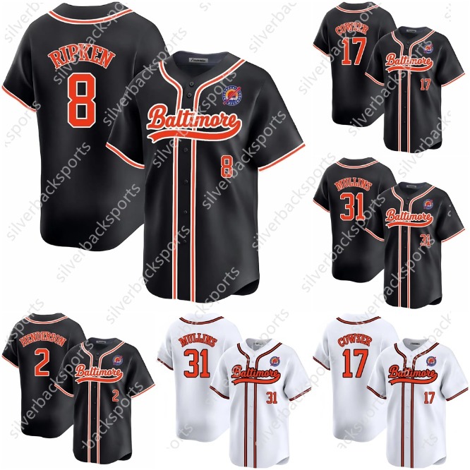 Balti-orioles Baseball Stitched Jerseys Mens/Youth 35 Adley 2 Gunnar Cal RipkenJr. 31 Cedric Jackson 7 Holiday Corbin 39 Burne Custom Jersey