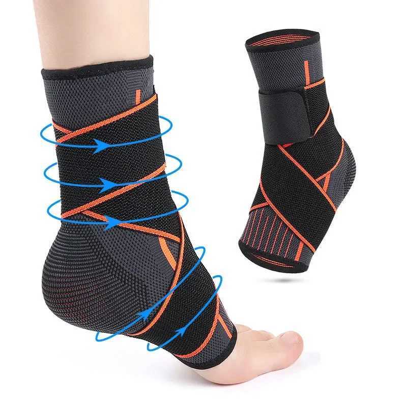 1PC Ankle Protector Compression Bandage Sport Anklet Support Brace Exercise Ankle Straps Elastic Belt Fitness Gym Accessories Y240913