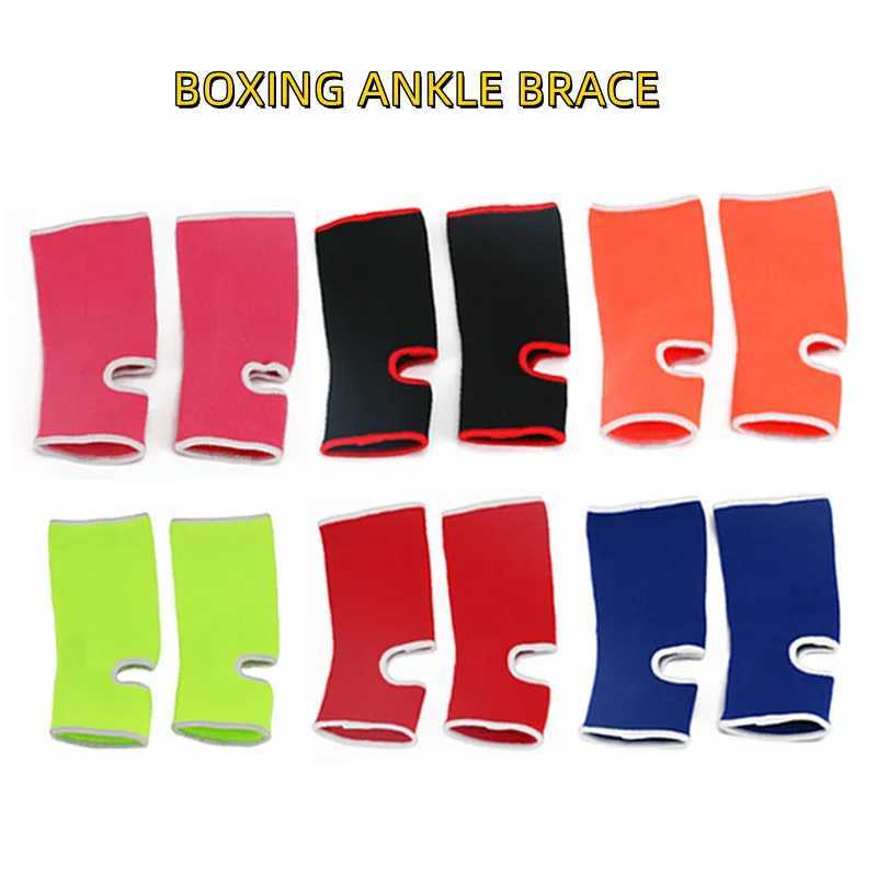 2pcs Boxing Ankle Brace Muay Thai Combat Ankle Support Brace Compression Socks Fighting Foot Guards Boxing Training Socks Y240913