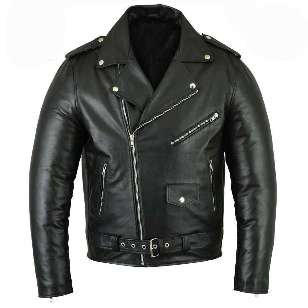 Slim Fit Stand Collar PU Jacket Male Anti-wind Motorcycle Lapel Diagonal Zipper Jackets Men Leather Jacket men jacketX240913