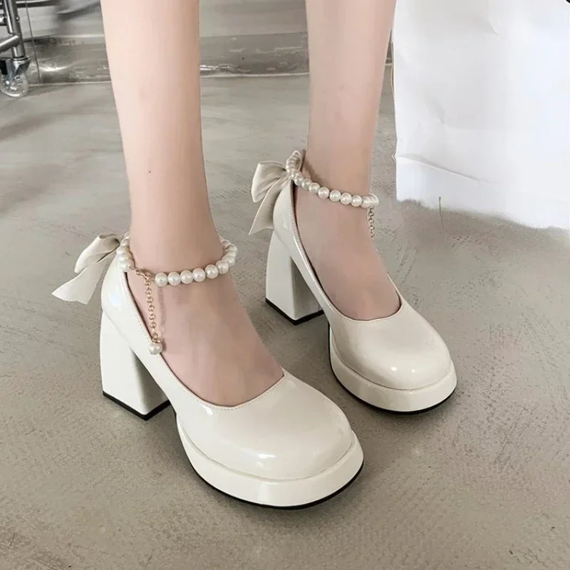 Womens Shoes Fashion Pu Leather Womens High Heels Party Wedding Shoes 240910