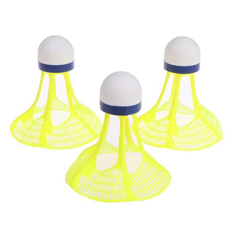 3pcs/Pack New Original Outdoor Badminton Windproof Plastic Ball Nylon Shuttlecock Ball Stable Resistance Y240912