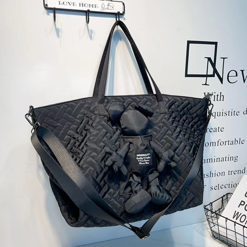 Halloween bag Single shoulder bag new women's bag nylon embroidered thread Tote bag Fashion cross-body bag large capacity travel bag