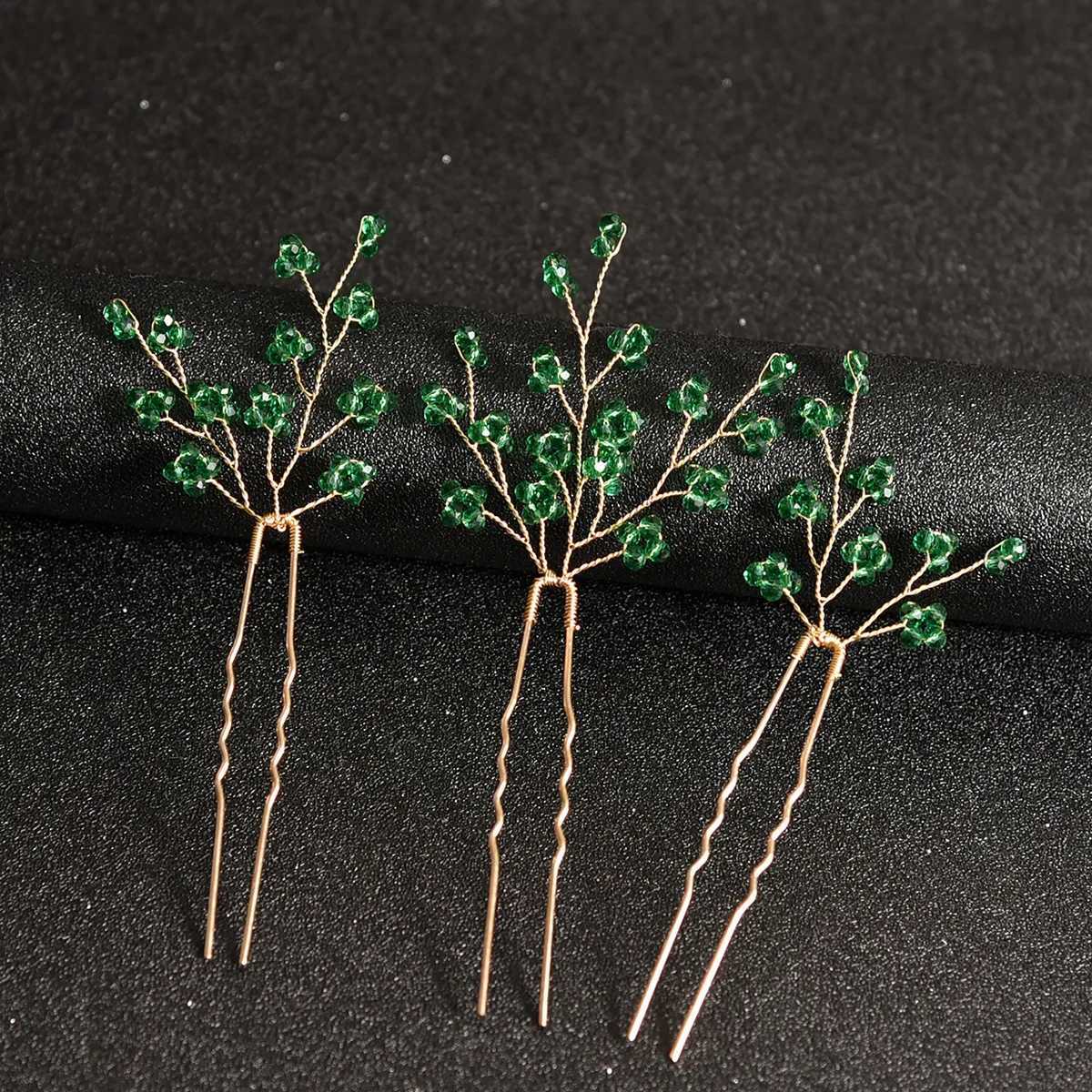 3 Pieces Of Womens U-Shaped Needle Metal Hair Clip Pearl Bridal Hair Clip Wedding Hairstyle Design ToolX240913