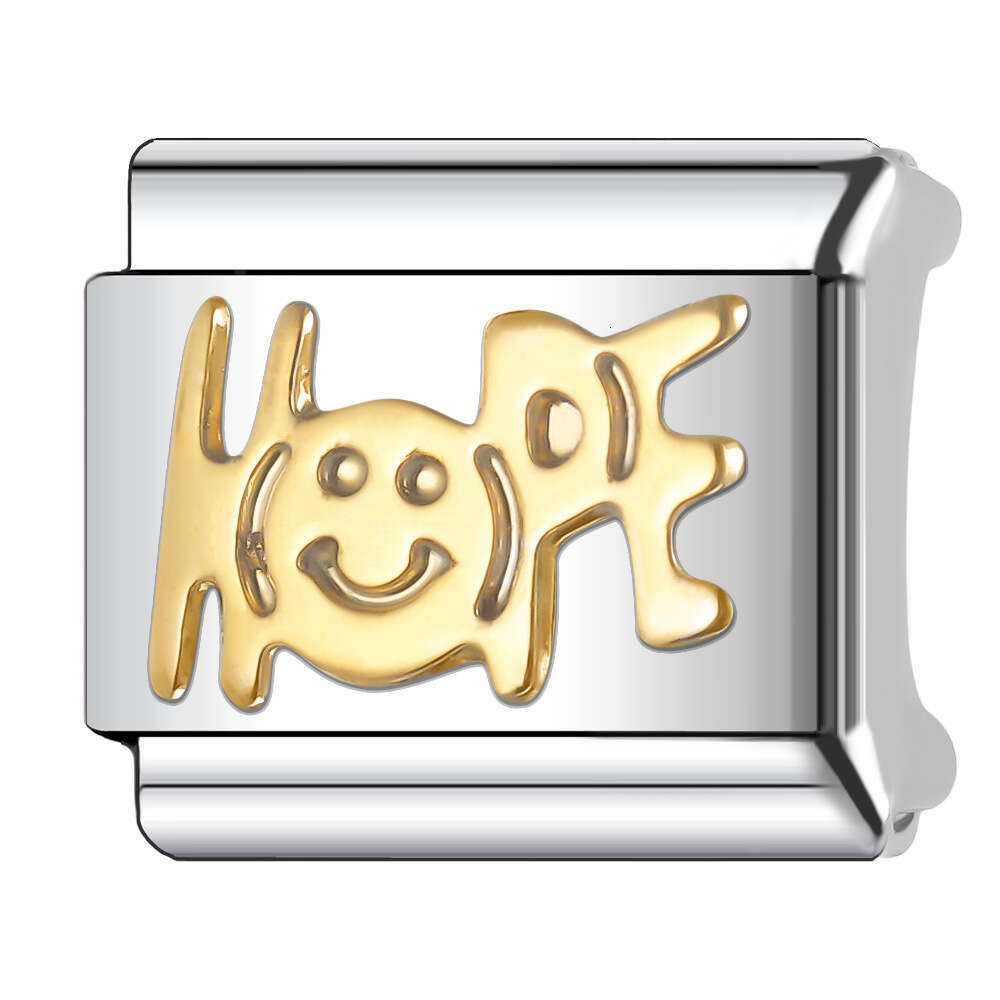 New Women's Gift gold cute animal Bead Italian Charms Links Bangle Beads Fit 9mm Stainless Steel Bracelet Making DIY For Women Fashion Jewelry