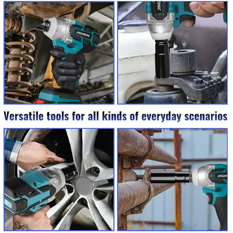 Cordless electric impact wrench tool brushless hand drill socket for 21V battery 240913