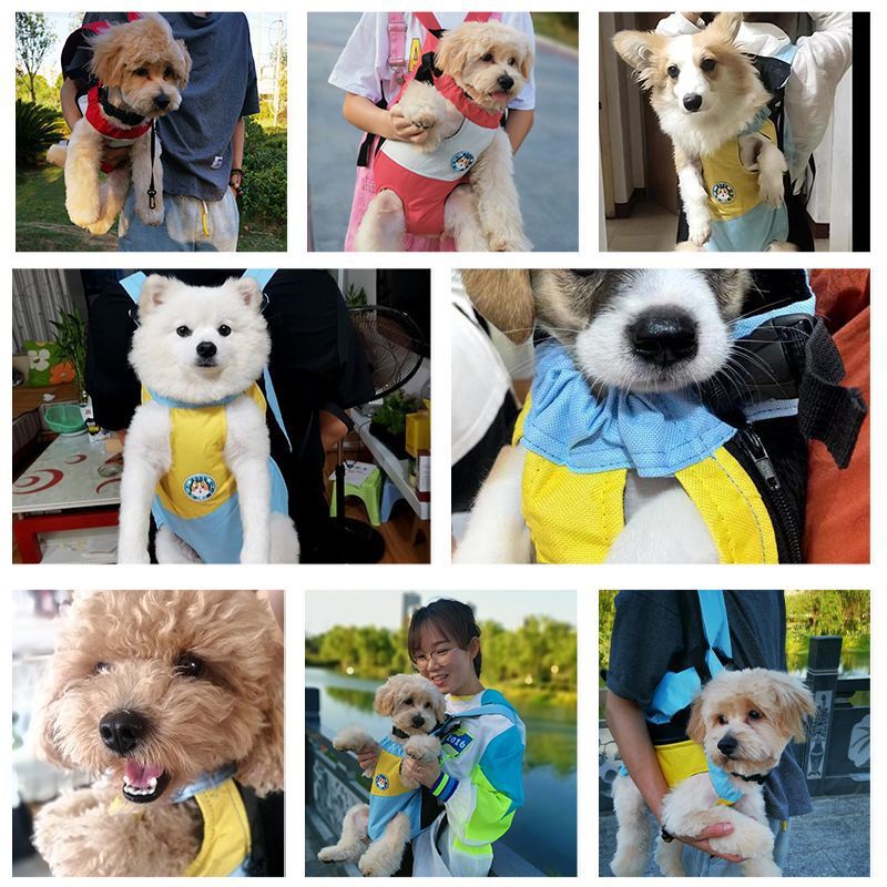 Cat and Dog Backpack Strap Dog Strap Adjustable Suitable for Small and Medium sized Dogs Pet Dog Chest Backpack Dog Strap Strap Backpack