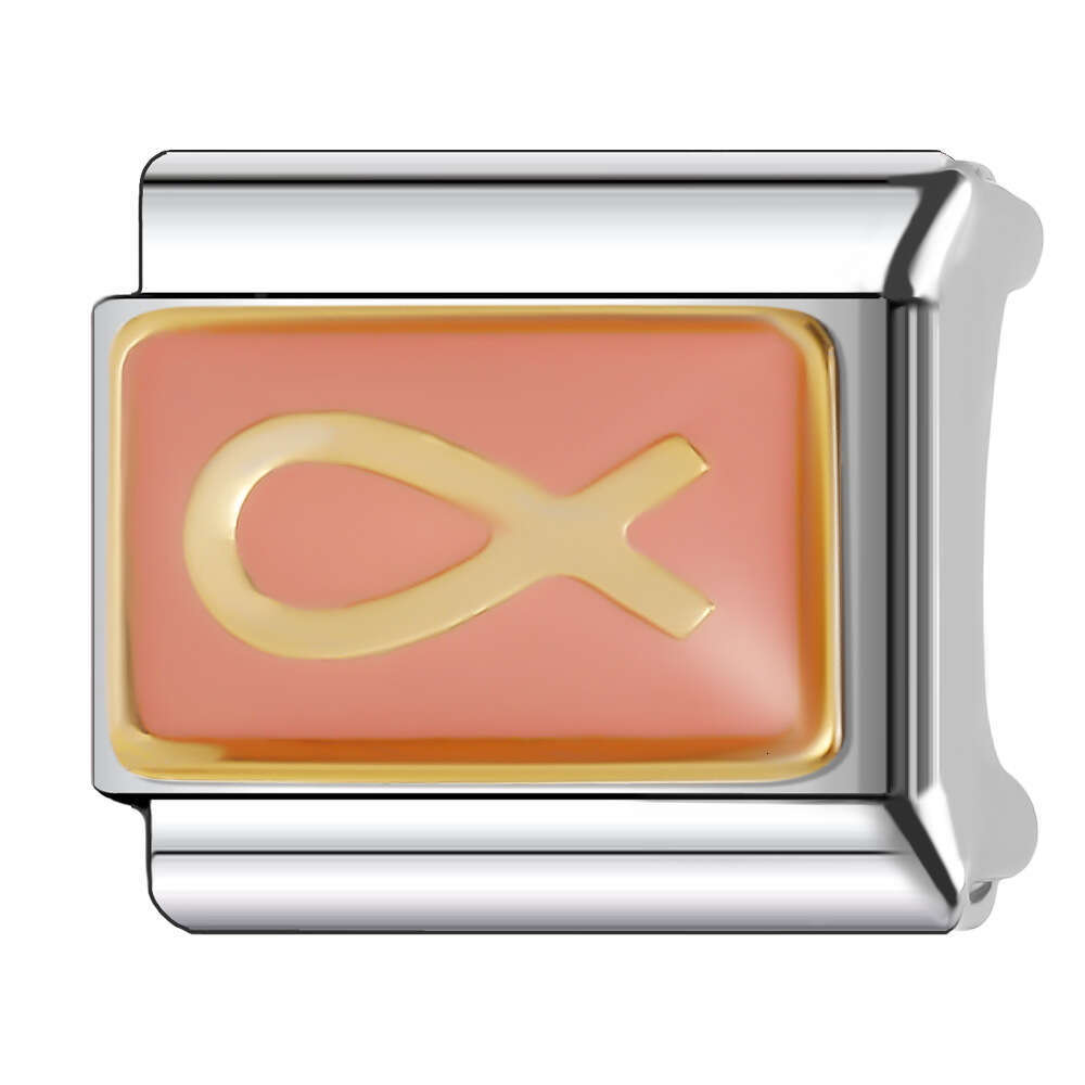 2024 New Women's Gift Cute Heart Diamonds Italian Charms Links Beads Fit 9Mm Stainless Steel Bracelet DIY Making Jewelry