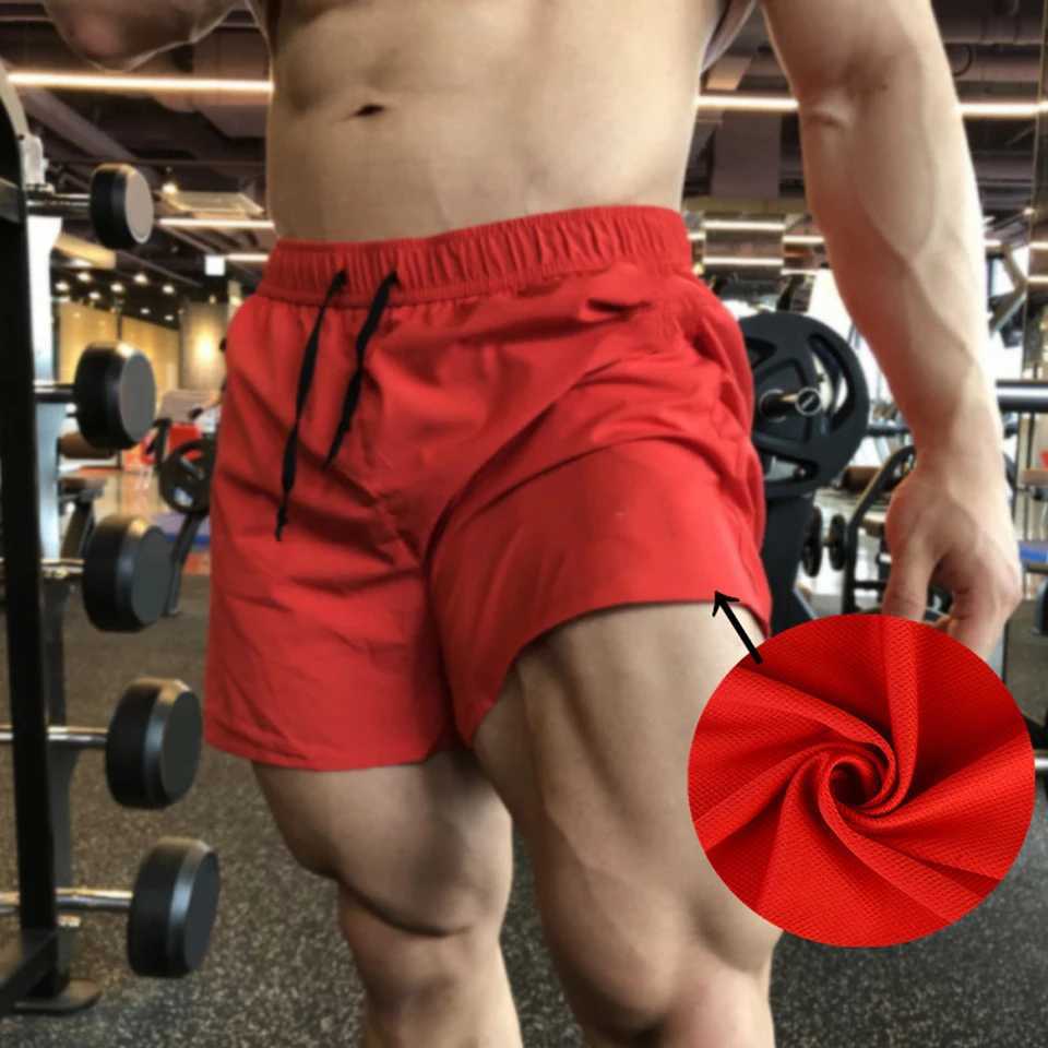 Men Drawstring Breathable Sports Outdoor Running Casual Fitness Yoga Gym Shorts Yoga Simple Loose Solid Pocket Mens Shorts M240912