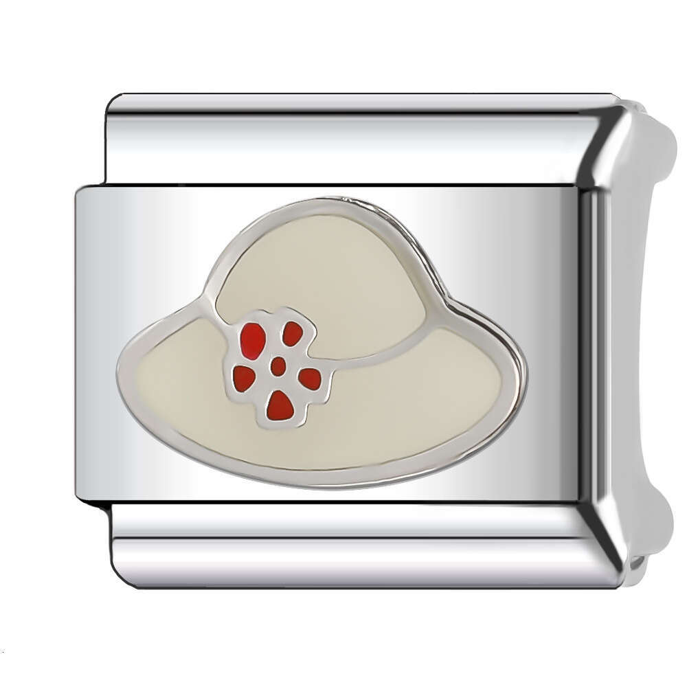 2024 New Women's Gift Cute High heels hats dresses bead Italian Charms Links Beads Fit 9Mm Stainless Steel Bracelet DIY Making Jewelry