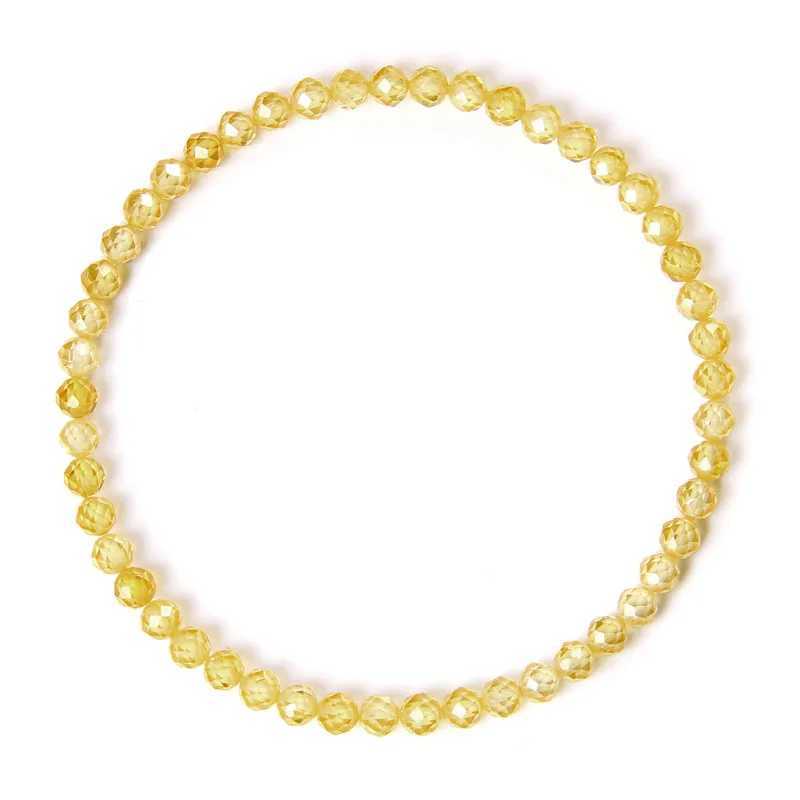 4MM natural stone tourmaline bracelet for men crystal face bead bracelet for healing spiritual energy handmade exquisite jewelry W240913