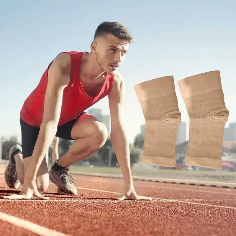 Sport Ankle Brace Soft Nylon Heel Protector Brace Soft Elastic Compression Socking For Ankle And Heel Protector Suitable For Y240913