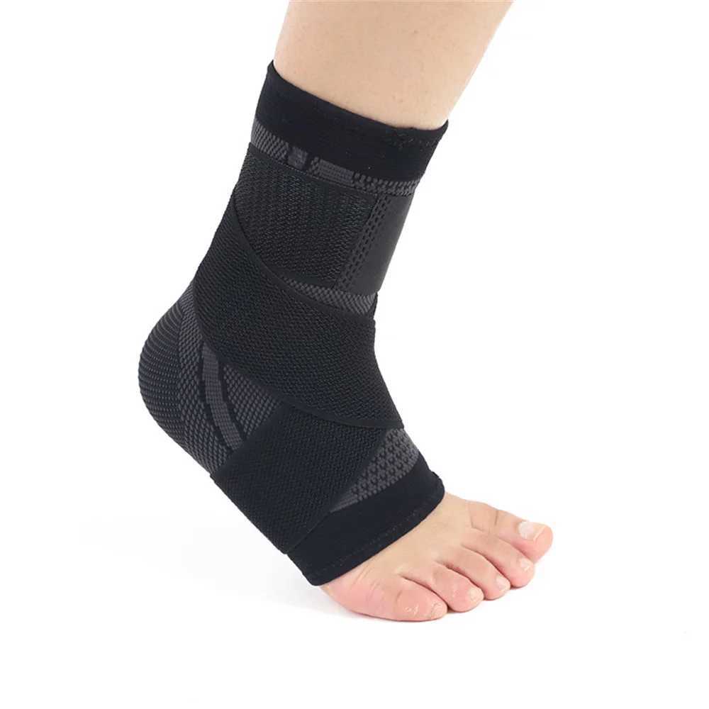 1pc Nylon Sports Gym Ankle Brace Protector Compression Strap Sleeves Support High Elastic Bandage Fitness Foot Protective Gear Y240913