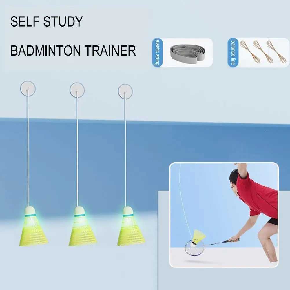 Portable Badminton Trainer Professional Stretch Badminton Training Tool Self-study Practice Machine Racket Training Accessories Y240912