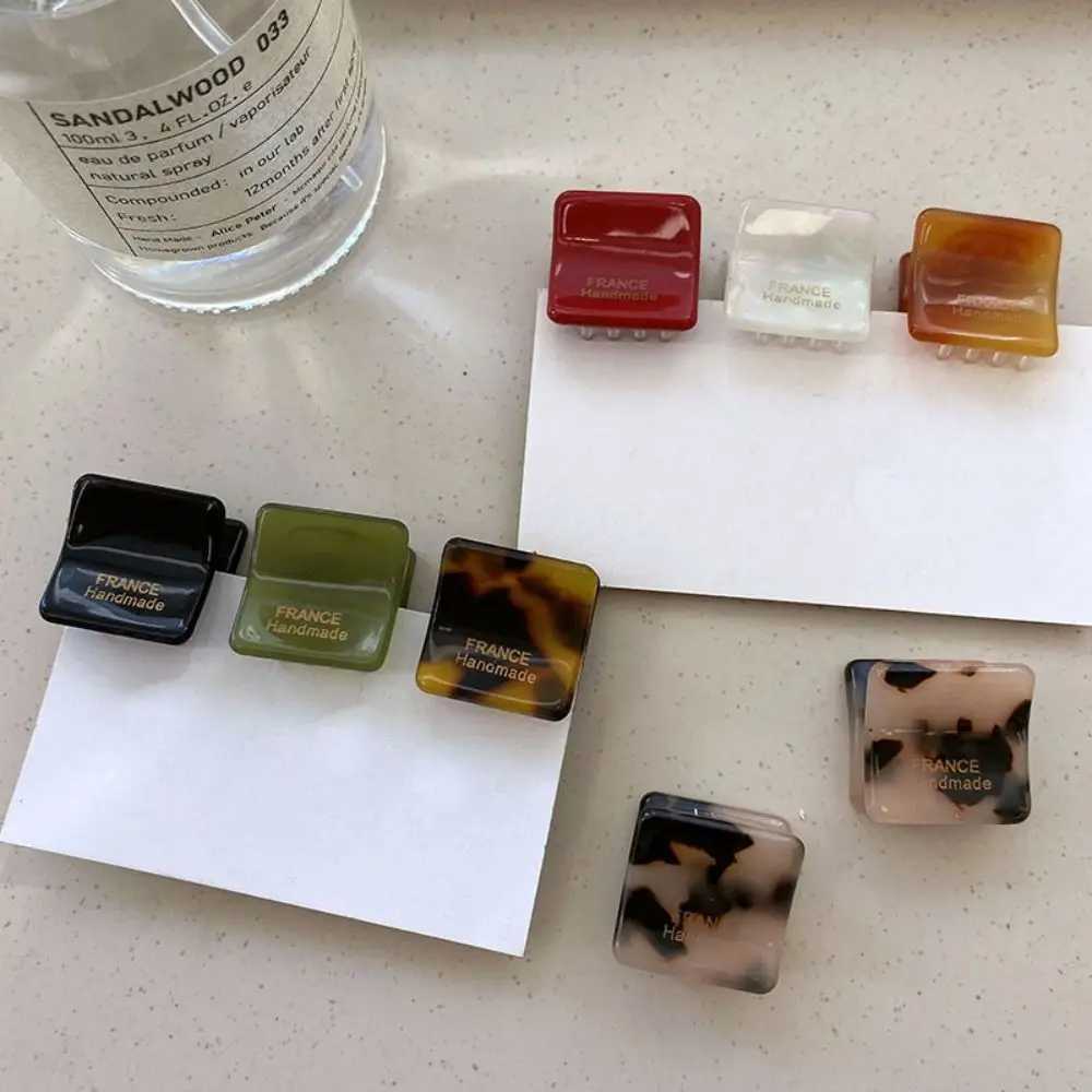 Mini Hair Claw Hair Accessories Hair Grab Clip Y2K Acetate Hair Clips Barrettes High Ponytail Clip Summer Crab Vintage TrendyX240912