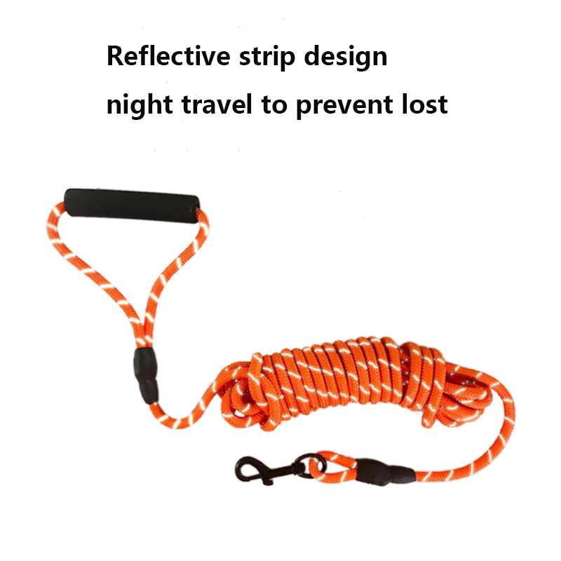 Dog Leash Long Lead Training Tracking Line Comfortable Handle Heavy Duty Floatable Dog Rope 6m/10m for Small Medium Large Dogs