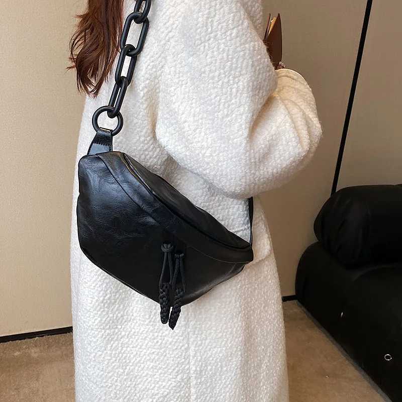 Fashion Soft Leather Waist Bag Ladies Fanny Pack High quality Shoulder Belt Purse Bags Fashion Designer Crossbody Chest Bags Z240912