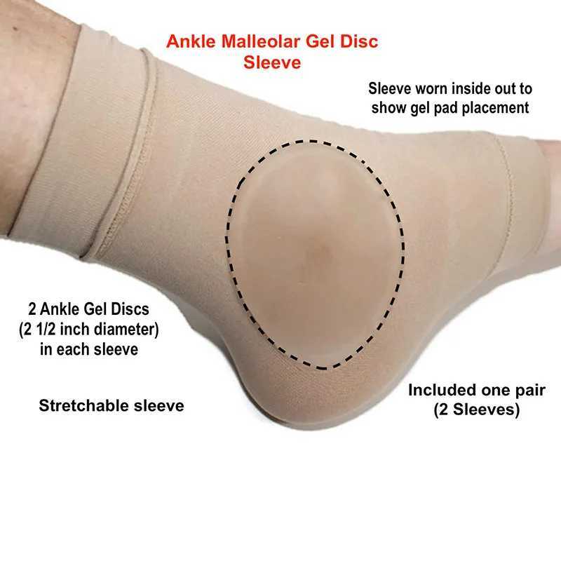 1 Pair Soft Shoe Boots Elastic Gel Bandage Nylon Sleeve For Ice Figure Skating Horse Riding Breathable Ankle Heel Foot Protect Y240913