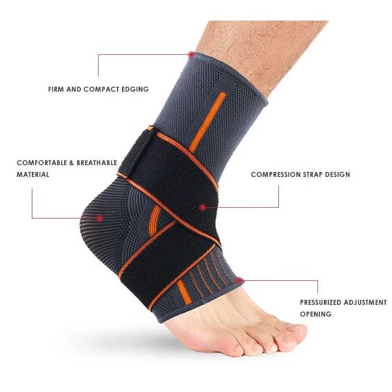 Sports Ankle Compression Straps Ankle Support Nylon Sports Ankle Support Four-sided Elastic Breathable Fixed Protective Gear Y240913