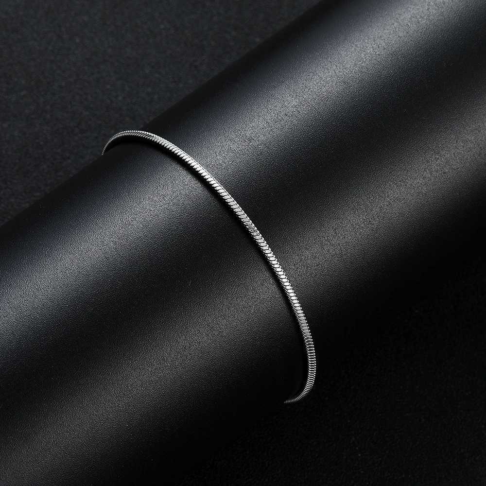 New Arrival Width 2MM 316L Stainless Steel Square Snake Chain Bracelet Fashion Party Gifts Jewelry for Men and Women 18/20CMX240913