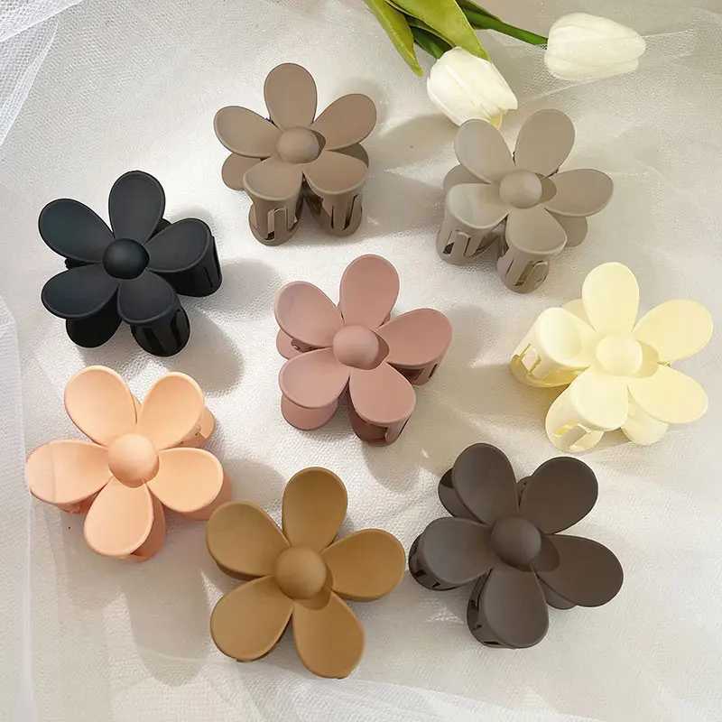 Large Flower Claw Clips For Women Thick Hair Girls Dasiy Strong Hold Matte Hair Clamps Headwear Barrette Hair AccessoriesX240912