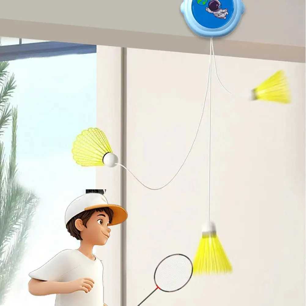 Telescopic Badminton Trainer Badminton Practice Robot Professional Stretch Badminton Training Self-study Shuttlecock Rebound Y240912