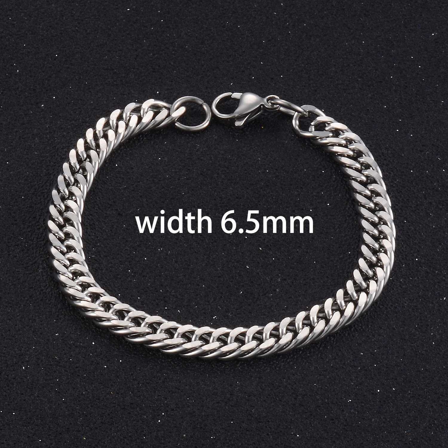 Popular Mens Stainless Steel Cuba Bracelet High Quality Men And Womens Jewelry Of Various LengthsX240913