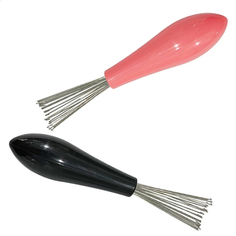 Comb Hair Brush Cleaner Plastic Metal Cleaning Remover Embedded Tool Handle Tangle Accessories Random Color 240911