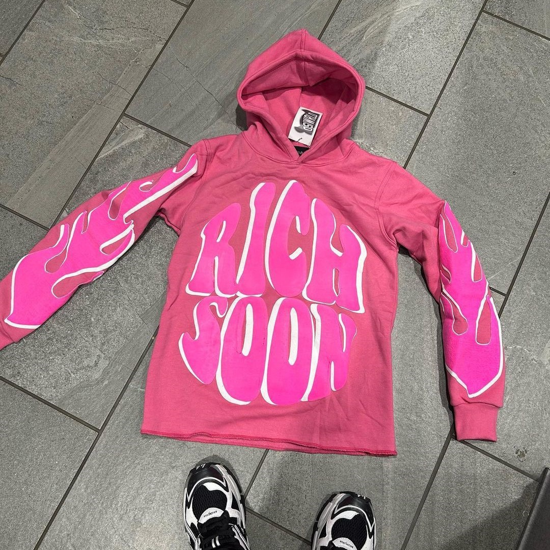 2000s Vintage Streetwear Letter Print Long Sleeve Oversized Hoodies Women's Y2K Gothic Harajuku Pullovers Women Clothes