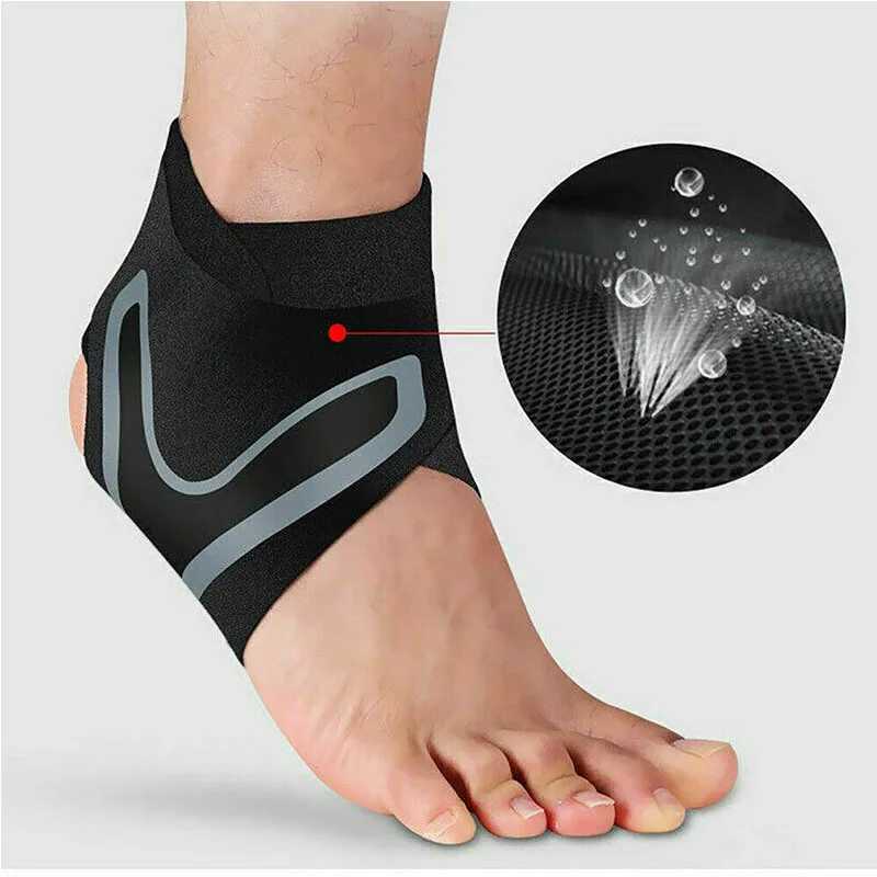 1 Pc Ankle Brace Support Compression Sleeve Elastic Plantar Fasciitis Pain Relief Foot Bandage Protective Wrap Sports Socks Y240913