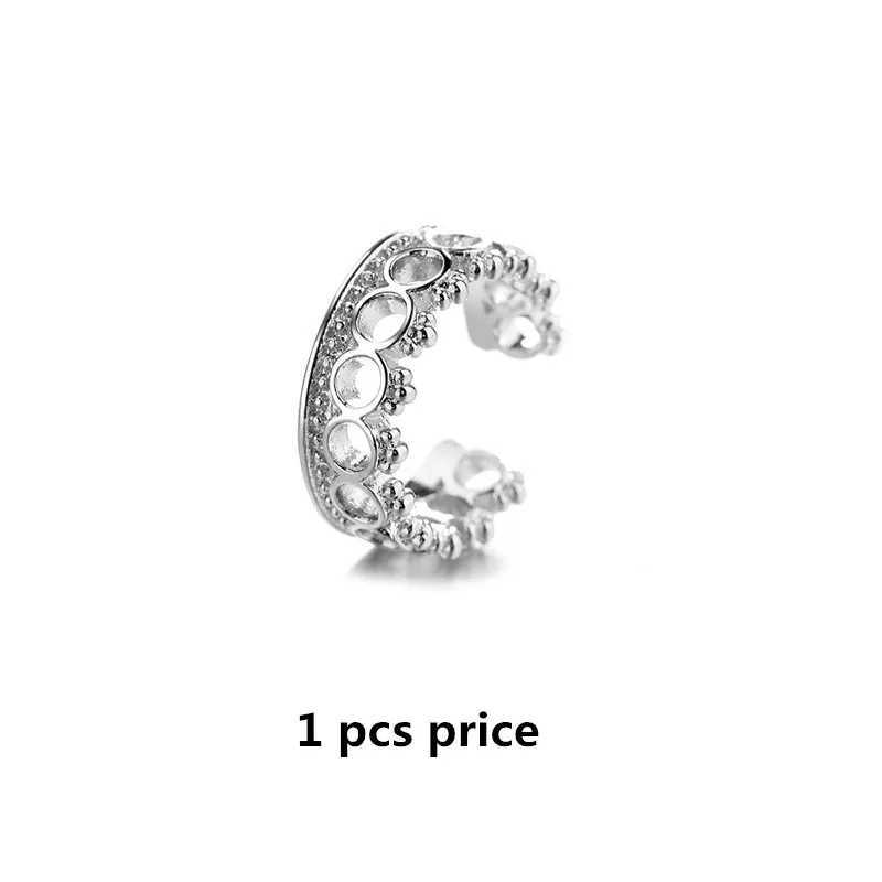 1 pcs Fashion Jewelry 925 Sterling Silver Ear Cuff Women Clip Earrings no Piercing Earings JewelryX240913