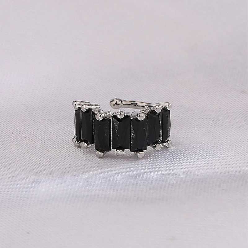 Winoneday 1Pcs Multicolour Irregular Block Zircon Clip for Women Ear Cuff Without Piercing Earrings JewelryX240913