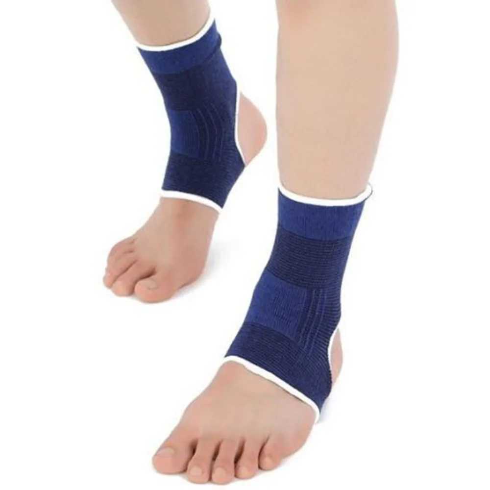 1 Pair Knitted Ankle Support For Sprains Arthritis Tendonitis Running Football Foot Protection Ankle Sleeve Sock Sports Anklet Y240913