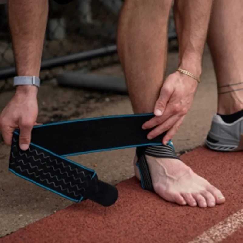 Adjustable Ankle Support Compression Ankle Brace Protector for Running Soccer Basketball Nylon Knitted Gym Bandage Ankle Strap Y240914