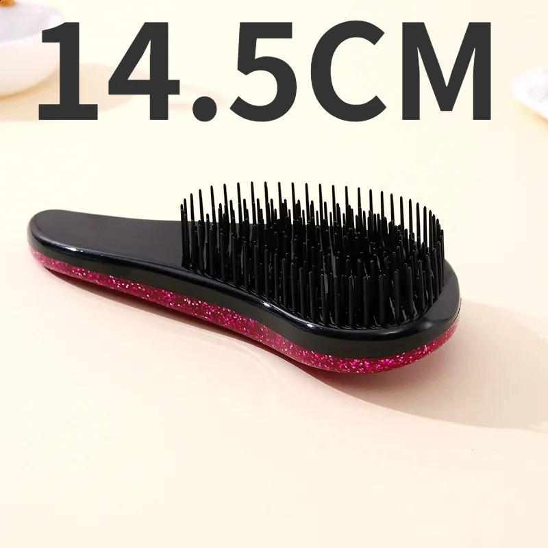 Anti Static Massage Hair Brush Tangles Detangle Shower Hairbrush Comb Salon Styling Tool Magic Handle 240911