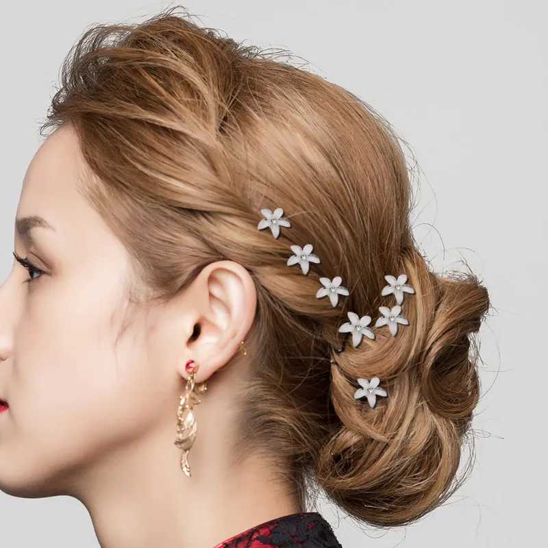 20pcs Bridal Hair Jewelry Women Pearl Rhinestone U-shaped Pin Metal Barrette Clip Hairpins Wedding Hair Ornaments AccessoriesX240913