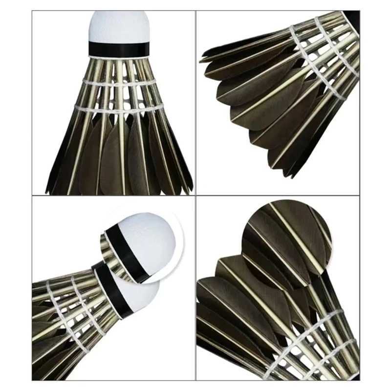 Badminton Shuttlecocks Professional Duck Feather Badminton Shuttlecocks Set for Indoor Outdoor Recreational Game Play R66E Y240912