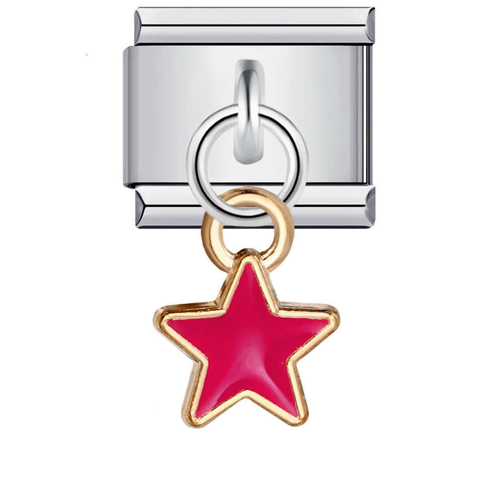 Single Hook Bead Bracelet With Square Elastic Splicing Titanium Steel Strap Chain Italian Charm Links Stainless Steel Fit 9mm Bracelet Jewelry DIY Mak