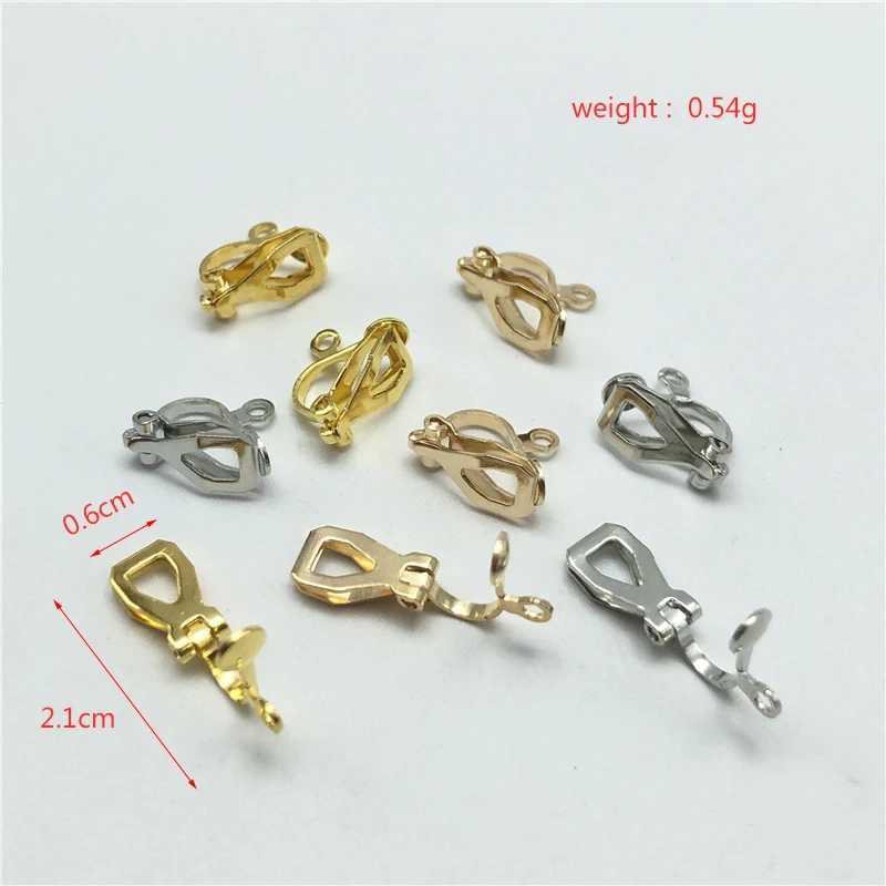 JunKang 20pcs non-pierced metal ear clip DIY earrings for jewelry making handmade accessories wholesaleX240913