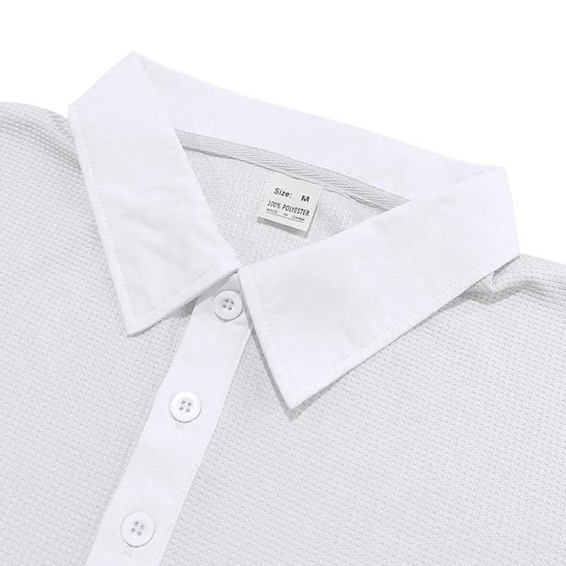 Summer mens business shirt Wfle lapel button T-shirt slim fit suitable for daily wear W241104