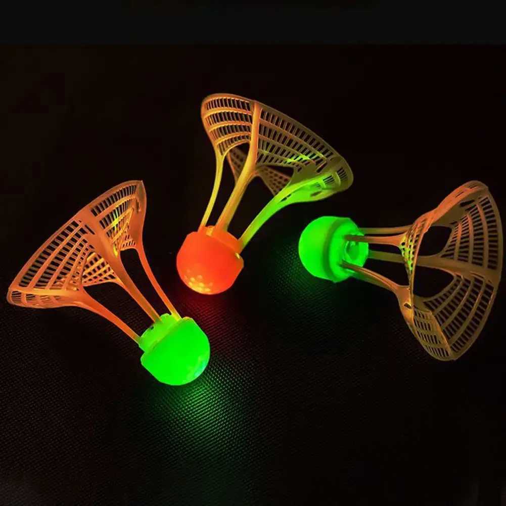 Luminous LED Badminton Lighting Balls Foam Head Luminous Shuttlecock Glowing Colorful Lighting Badminton Outdoor Game Y240912