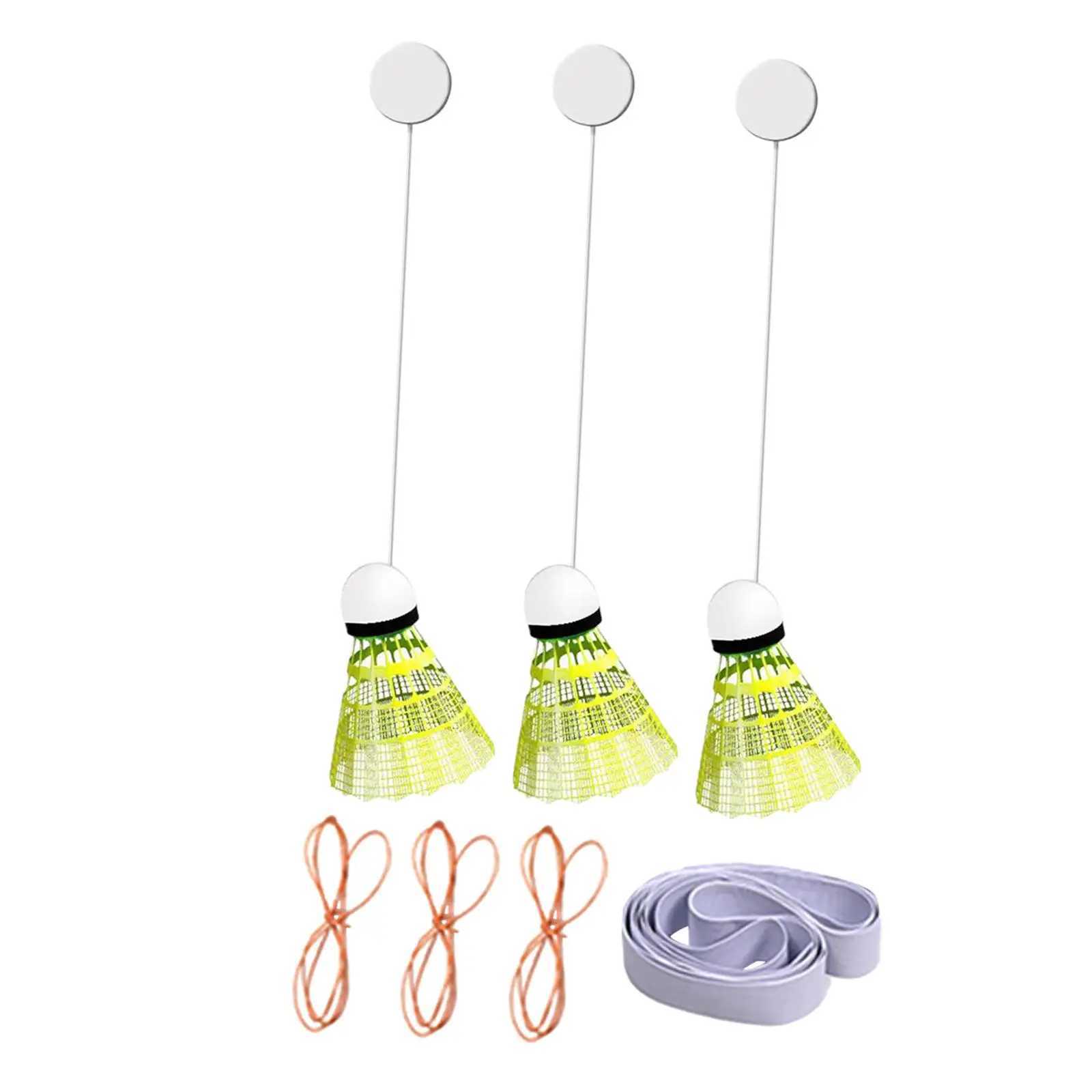 Indoor Badminton Trainer with Badminton Beginner Adjustable Self Practice Self Training Device for Games Sports Home Fitness Y240912