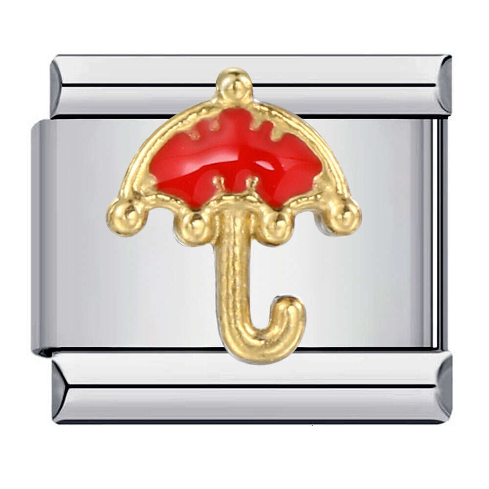 Student Graduation Pattern Bead DIY Titanium Welding Enamel Bracelet Elastic Splicing Strap Chain Italian Charm Links Fit 9Mm Bracelet Jewelry DIY Mak