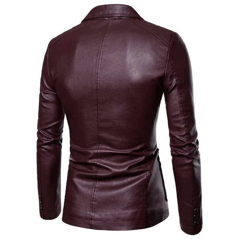 Mens Jackets Autumn and Winter Warm Coat Fashion Mens Blazer Coat Leather Jacket MotorcycleX240913