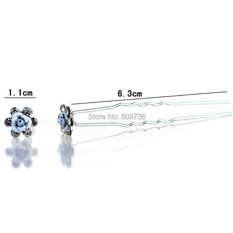 20PCS Wedding Bridal Pearl Hair Pins Flower Crystal hairpin Hair Clips Bridesmaid Jewelry Accessories Wholesale Drop ShipX240913