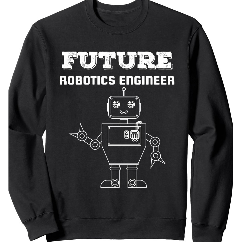 Long Sleeve Shirts for Men sweatshirt Future Robotics Engineer Robot Technology Funny Gift Sweatshirt Tee Streetwear Casual tops clothes