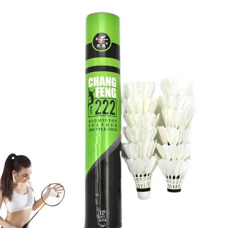 High Quality Badminton Hard Ball Head Duck Feather Badminton Shuttlecock Badminton Ball Speedminton Y240912