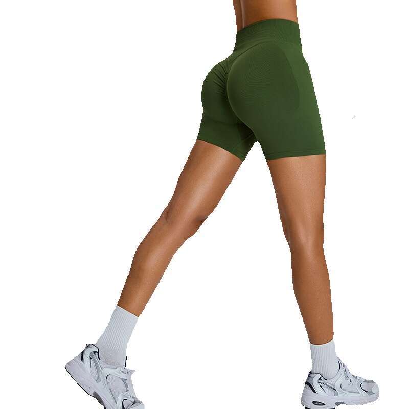 Seamless Three Piece Fitness Womens High Waist Peach Hip Lifting Sports Tight and Quick Dried Yoga Shorts Yoga Jacket Fitness Clothing Women