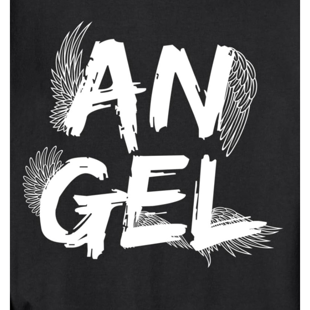 Long Sleeve Shirts for Men sweatshirt Angel Wings Halo Feathers God Awesome Fun Gift Sweatshirt Tee Streetwear Casual tops clothes