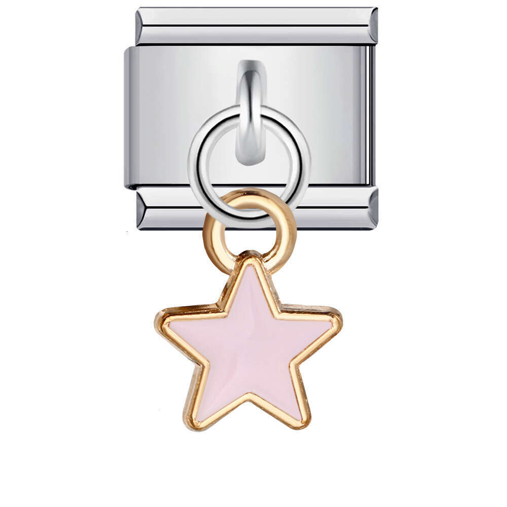 Single Hook Bead Bracelet With Square Elastic Splicing Titanium Steel Strap Chain Italian Charm Links Stainless Steel Fit 9mm Bracelet Jewelry DIY Mak